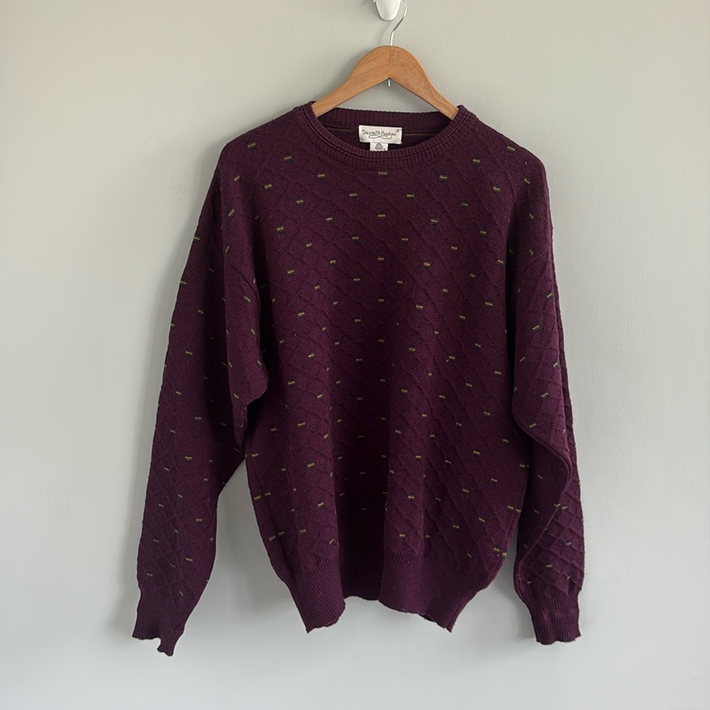 Vintage 100% Merino Wool Grandpa Sweater‎